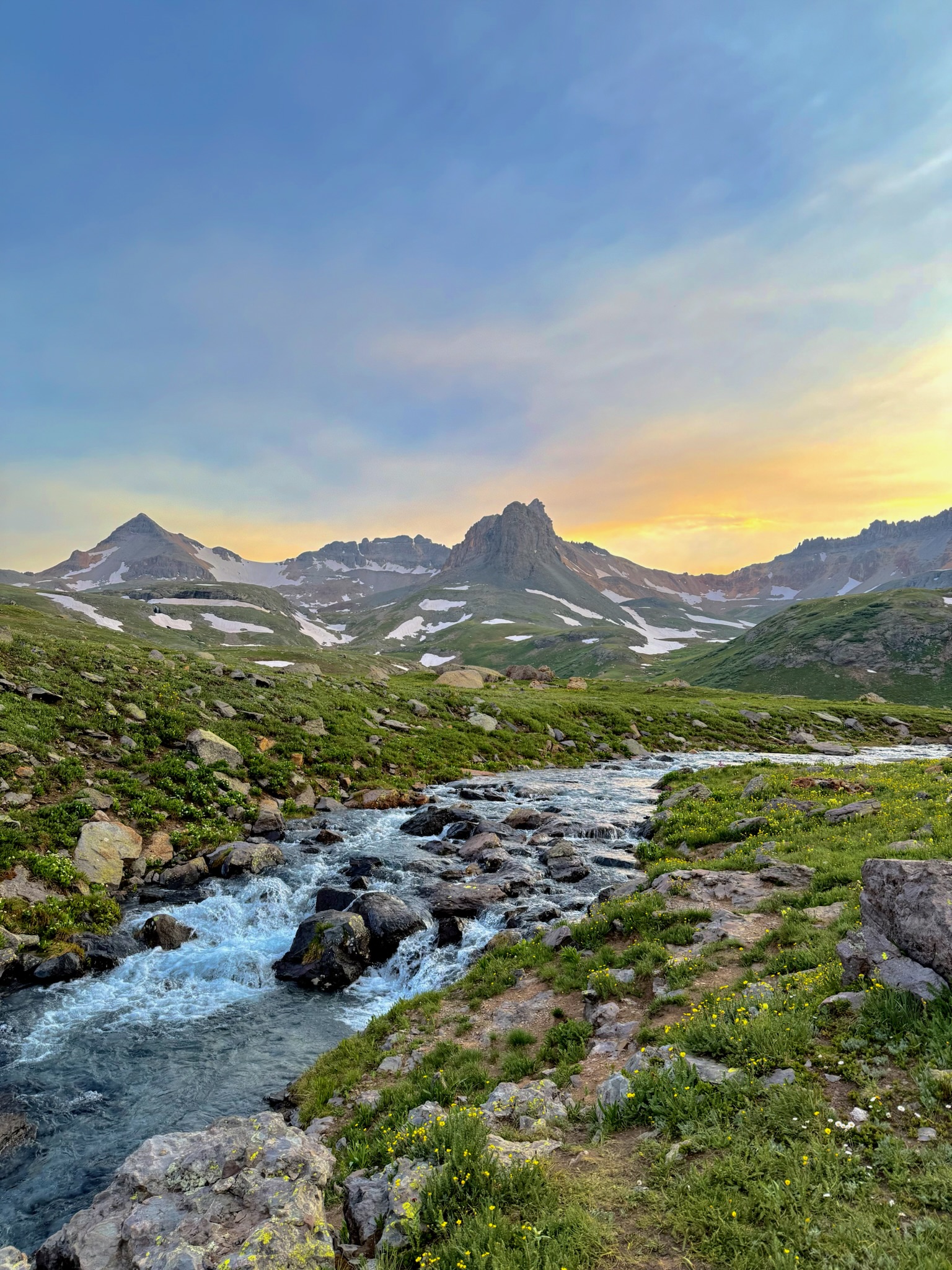 Morning Light on Ice Lake Trail