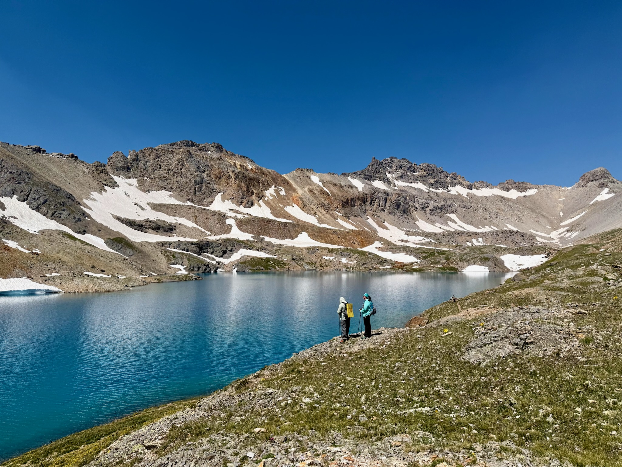 Hikers’ Reward – Soaking in the Columbine Lake Vista