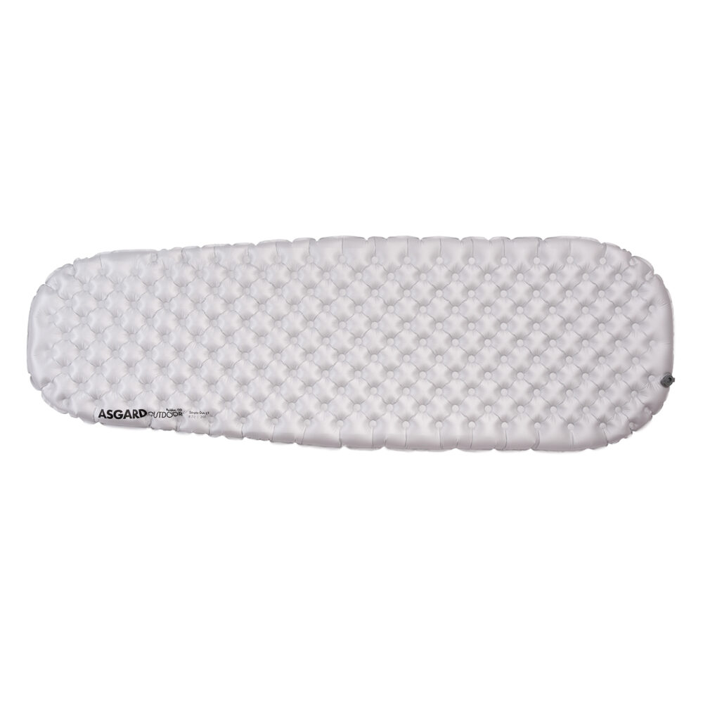 Asgard Duo Air Chamber Sleeping Pad with pump and rolled view