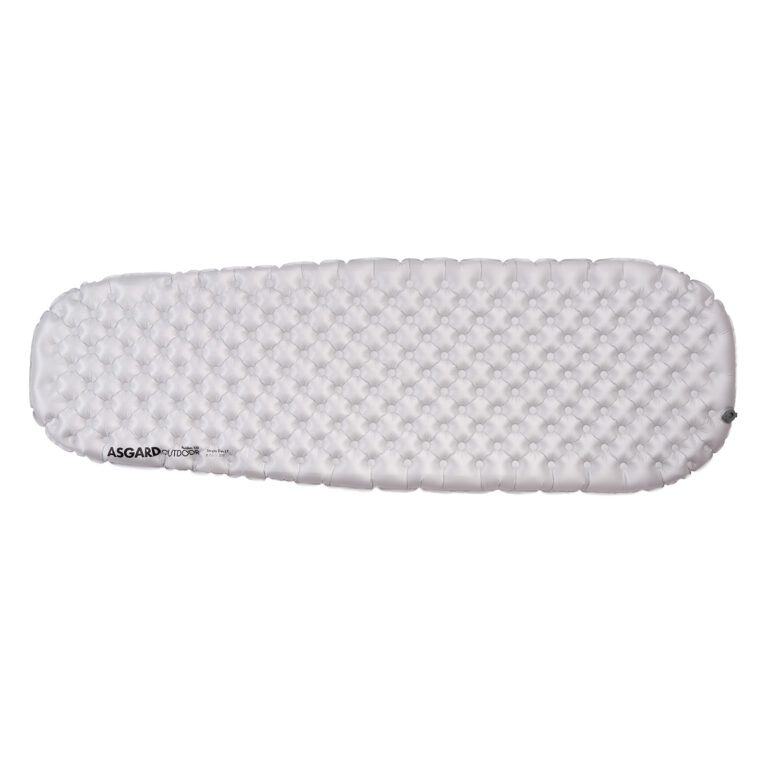 Asgard Duo Air Chamber Sleeping Pad with pump and rolled view