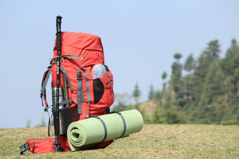 Red Hiking Backpack