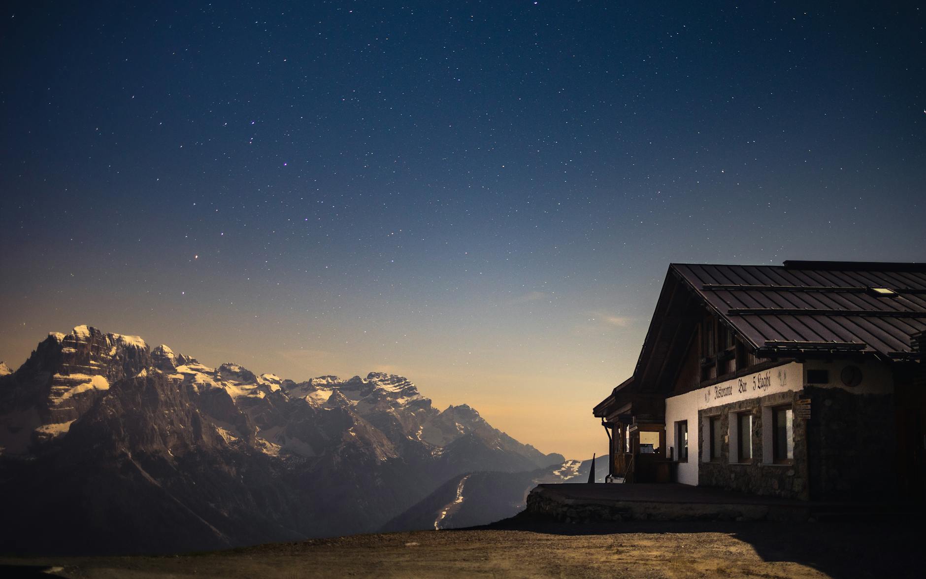 Mountain refuge exterior