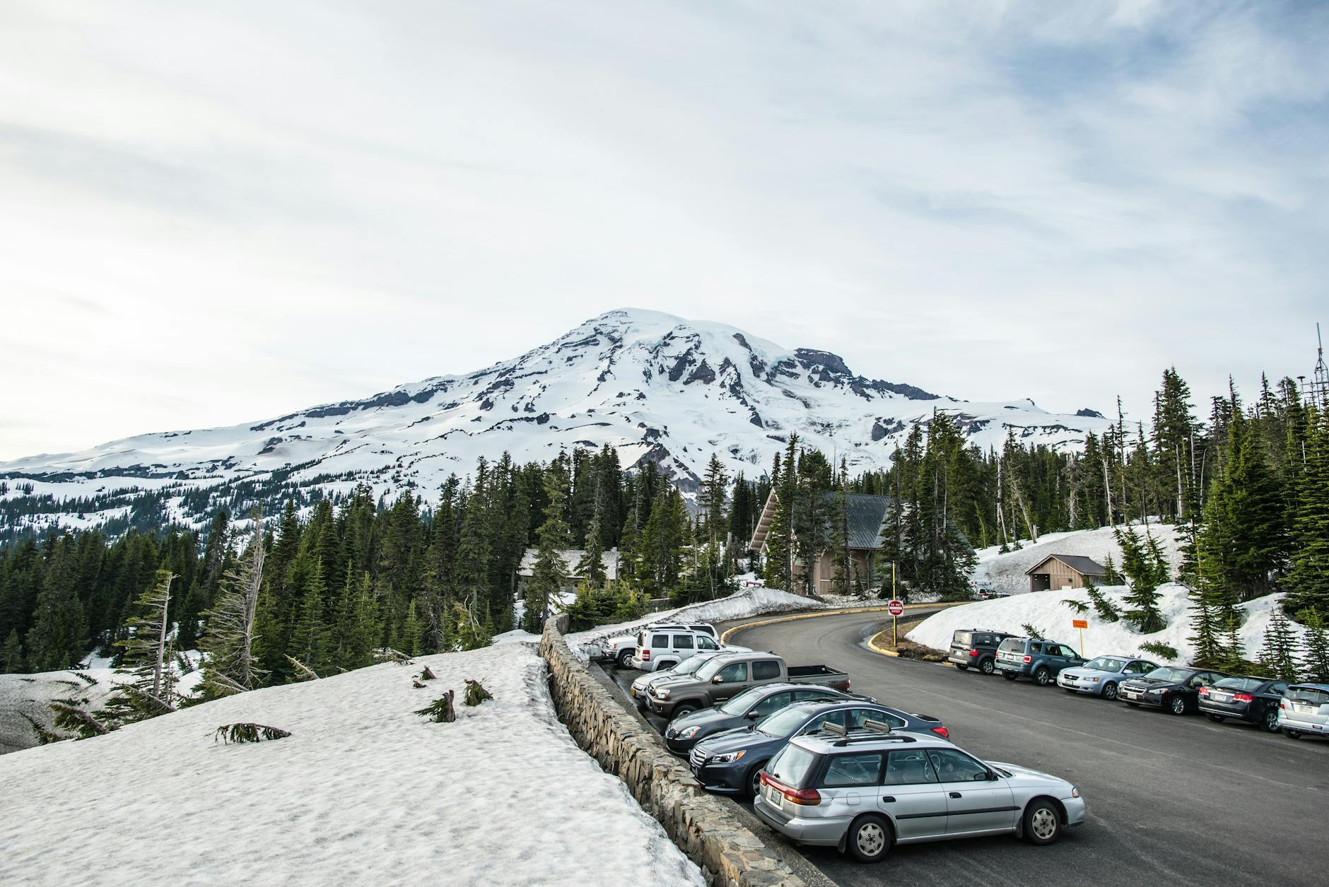 Cars parked in the Moonbeam lot at Solitude Ski Resort-photo-by-pexels