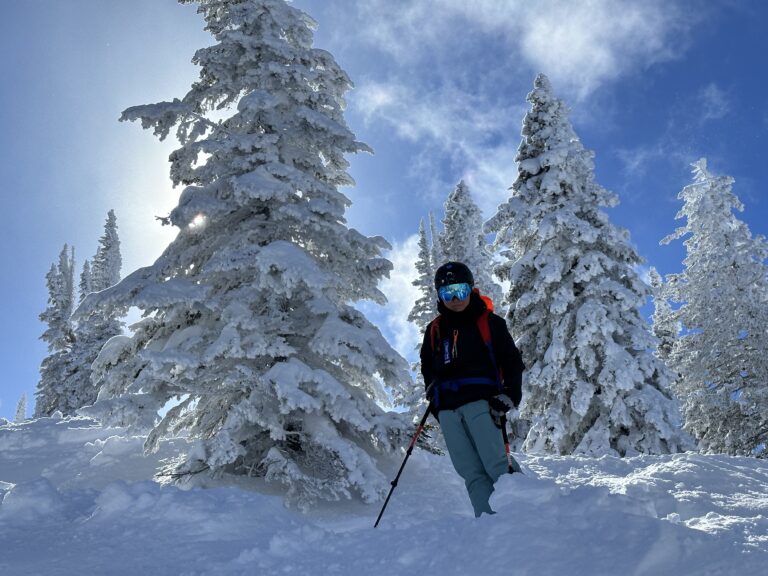 snow covered slope in colorado